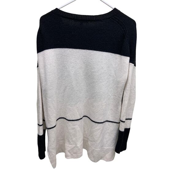 10 Crosby Derek Lam100% Cashmere Color Block Sweater Crewneck Sweater Size M - Picture 4 of 6